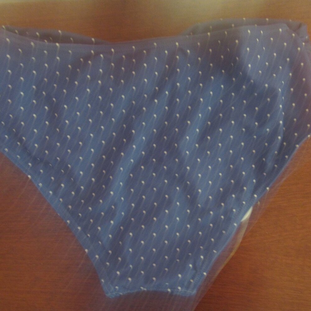 NWT Sweet Honey Blue w/White Polka Dots Swim Bottoms (Size X-Small) - Picture 2 of 4